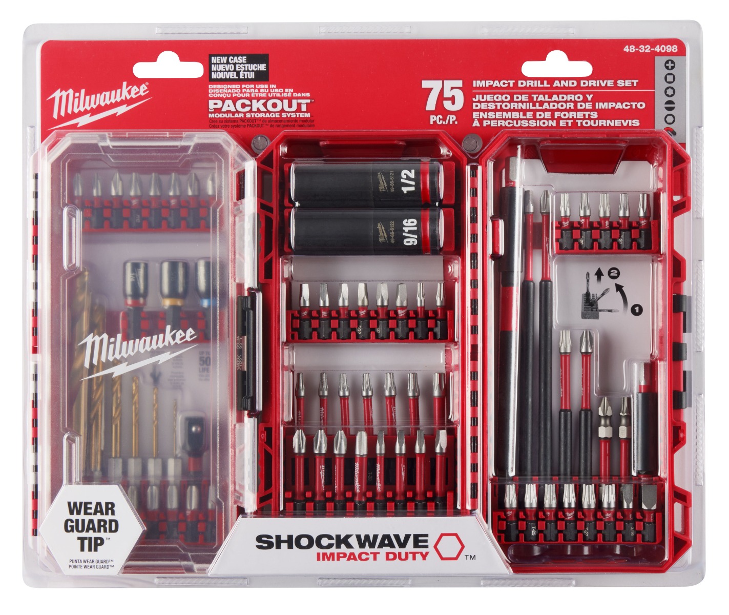 SHOCKWAVE Impact Duty™ Drill, Drive & Fasten Set – 75PC