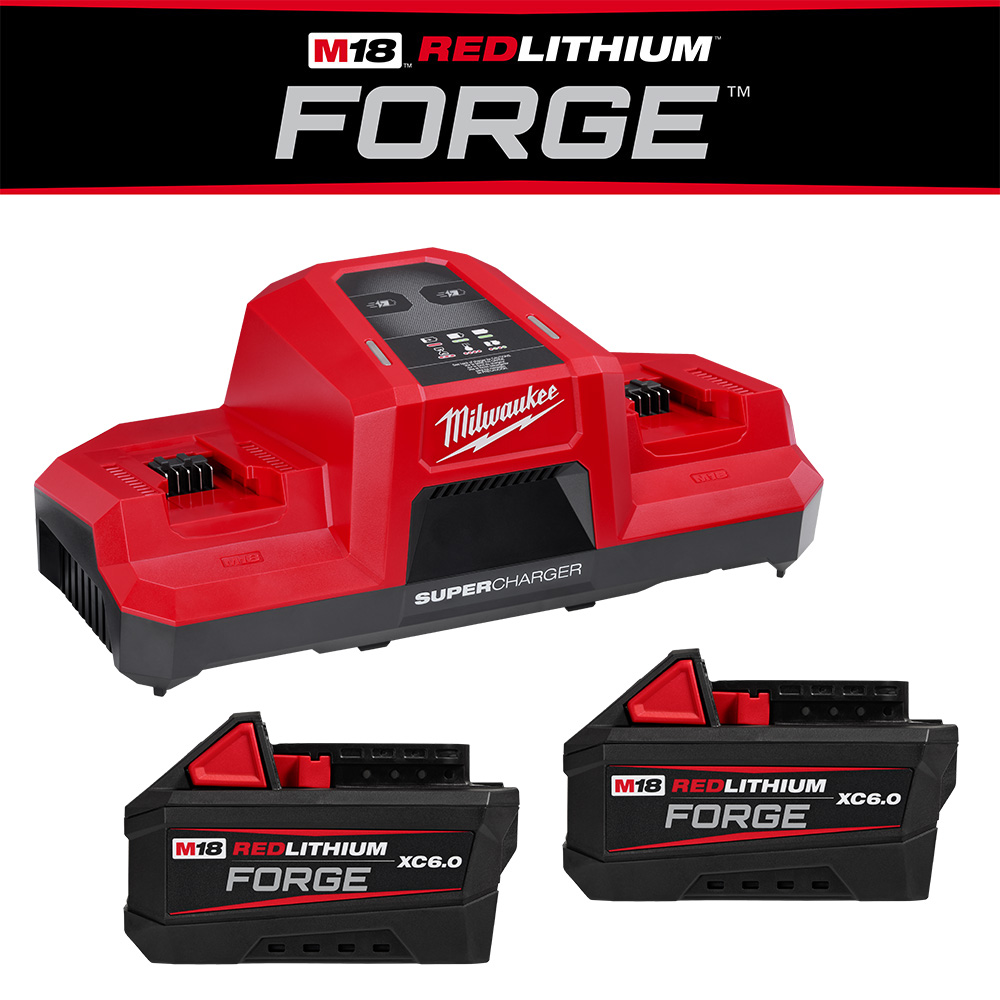 M18™ Dual Bay Super Charger Starter Kit with 2 XC 6.0 FORGE™ Batteries