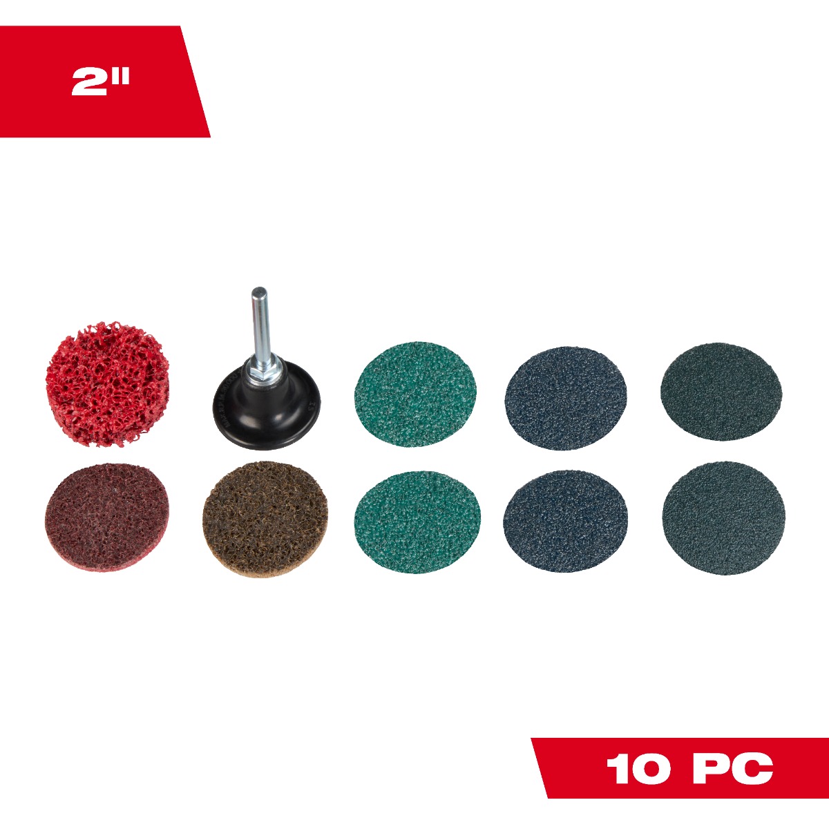 10PC 2" Quick Change Disc Kit