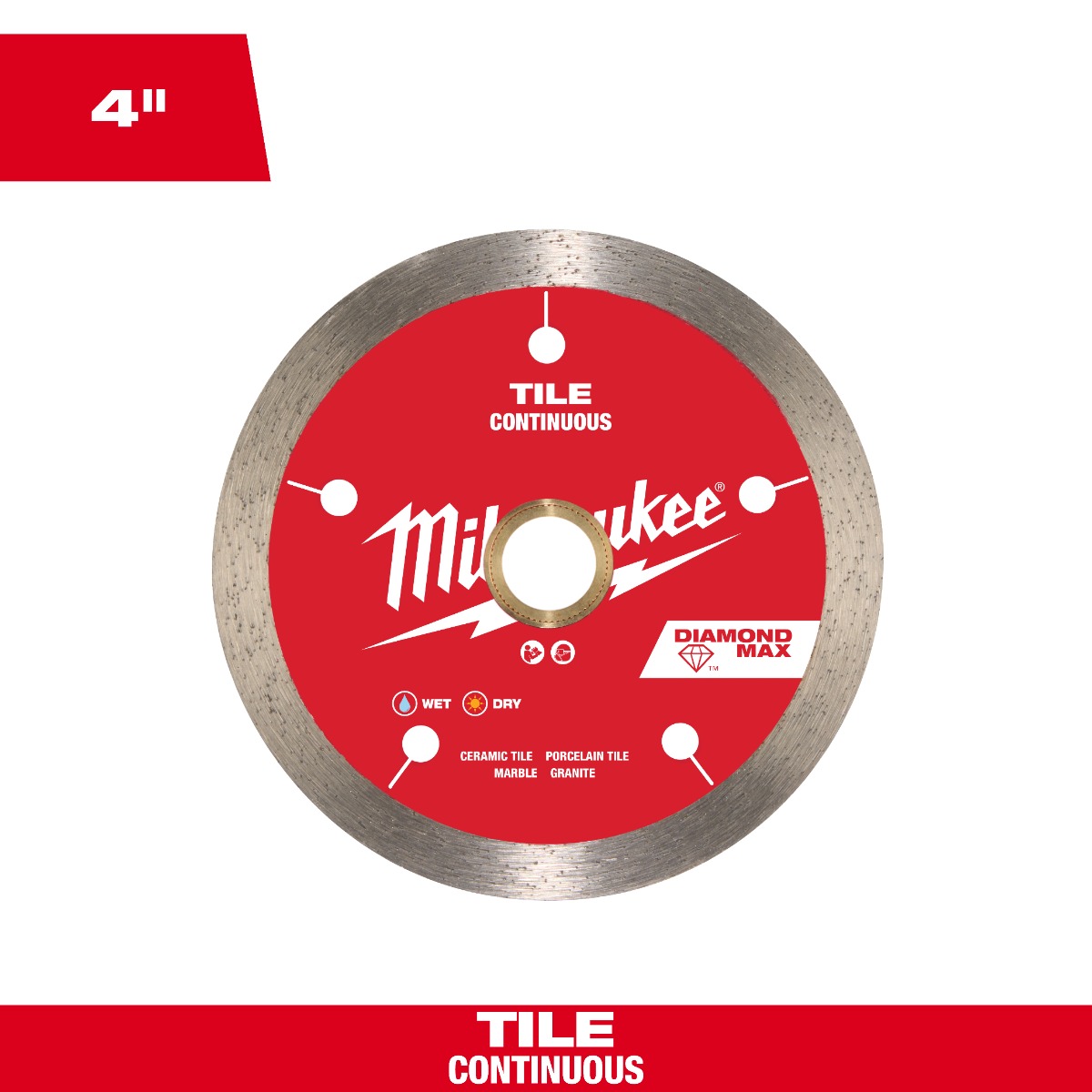 4" DIAMOND MAX™ Continuous, Tile Diamond Blade