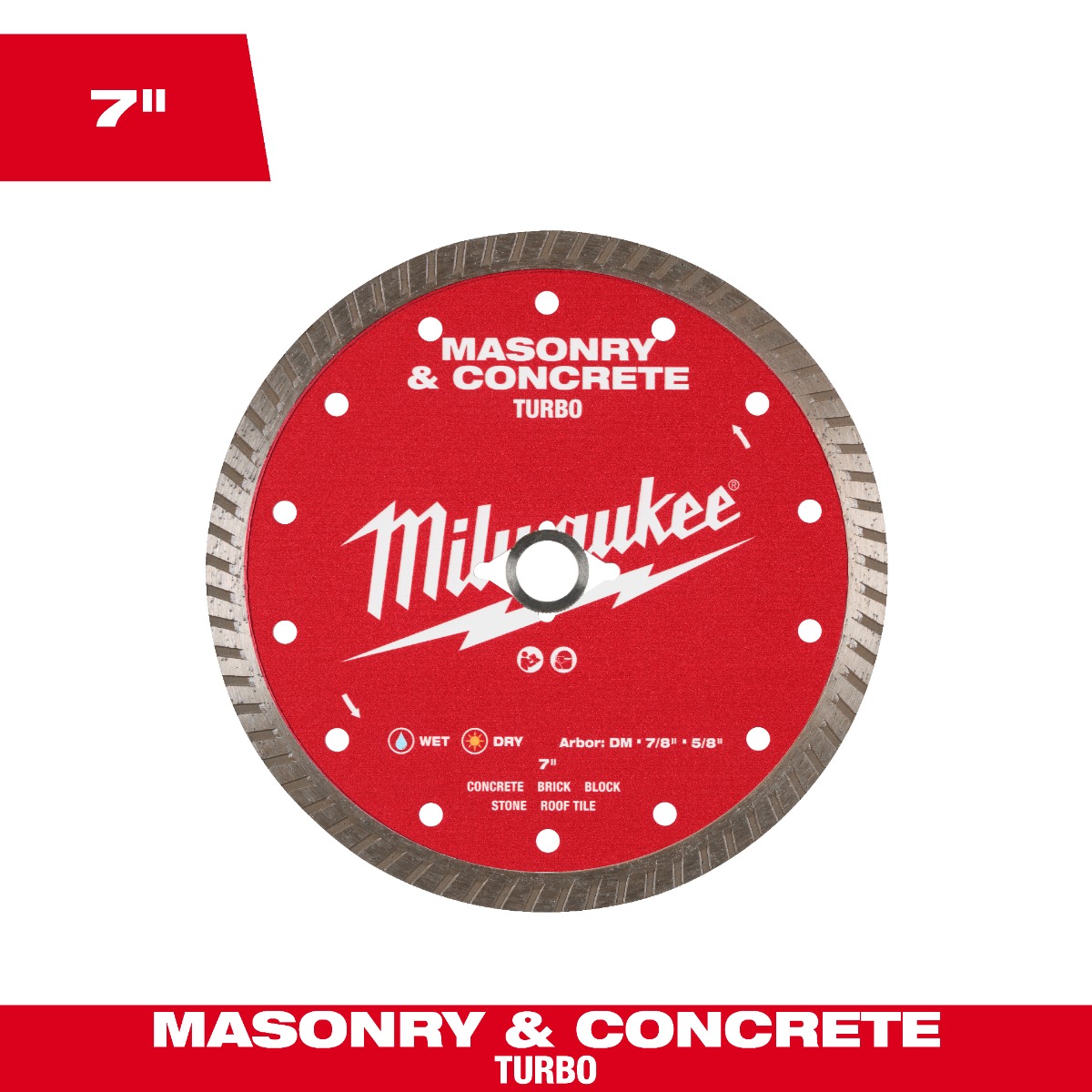 7" Turbo Masonry & Concrete Diamond Blade