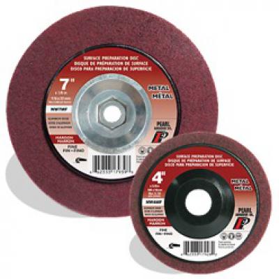 4-1/2 x 7/8 AO Maroon Surface Preparation Wheel, Fine Grit, 10/Box