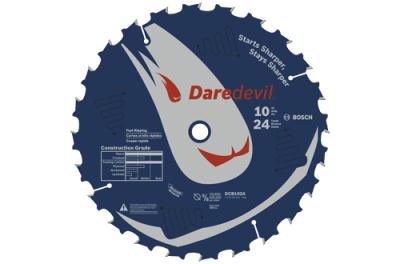 10 In. 24 Tooth Daredevil™ Table and Miter Saw Blade Fast Ripping