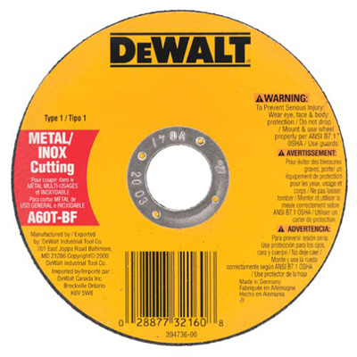 5-Inch by .045-Inch by 7/8-Inch A60T Abrasive Metal/INOX Cutting Wheel