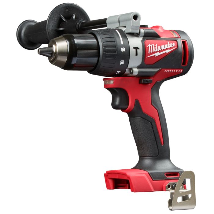 Milwaukee 2902 20 M18 18 Volt Lithium Ion Cordless 1 2 in. Brushless Hammer Drill Tool Only