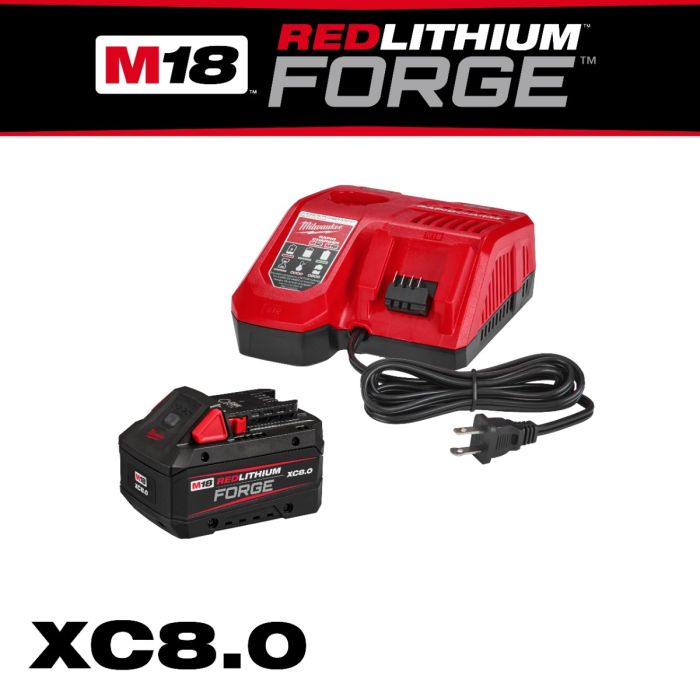 Milwaukee 48 59 1881 M18 REDLITHIUM FORGE XC8.0 STARTER KIT