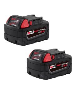 M18 18-Volt Lithium-Ion REDLITHIUM XC5.0 Extended Capacity Battery Pack - 2 Pack