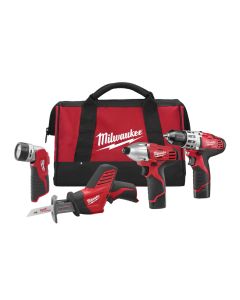 M12 12 Volt Lithium-Ion Cordless 3-Tool Combo Kit