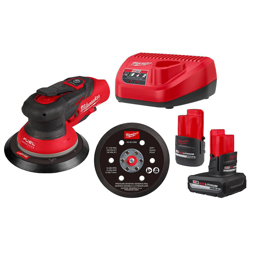 M12 FUEL™ 6" Random Orbital Sander Kit (3/32")