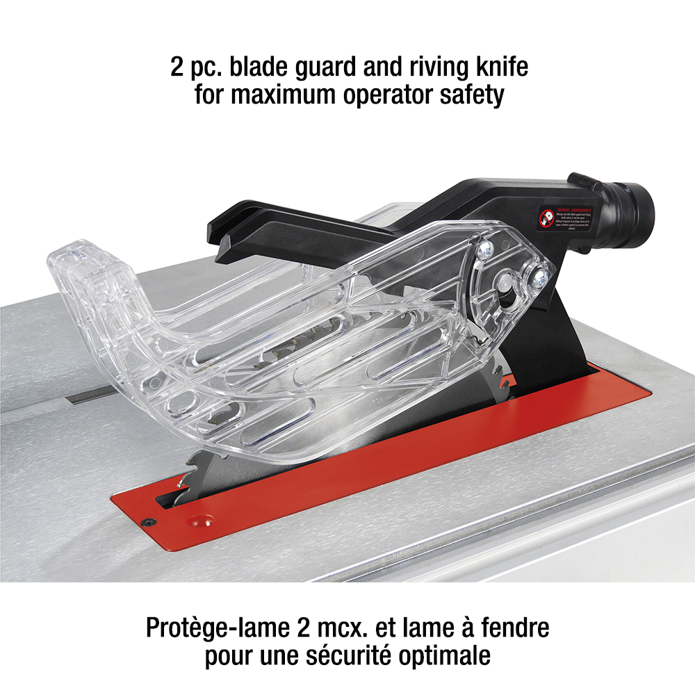 10" TABLE SAW WITH RIVING KNIFE