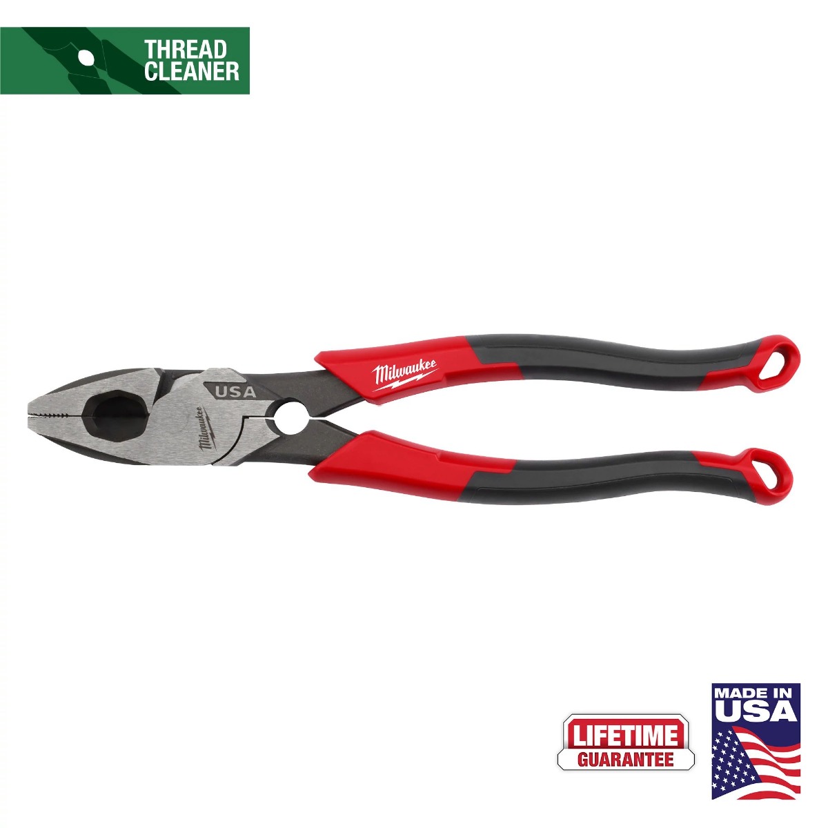 9" Lineman's Pliers w/ Thread Cleaner (USA)